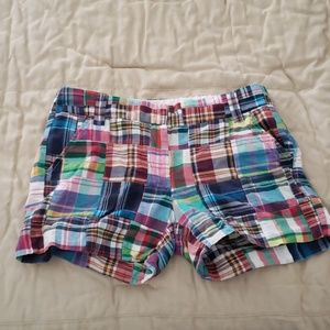 J. Crew CityFit Plaid Shorts